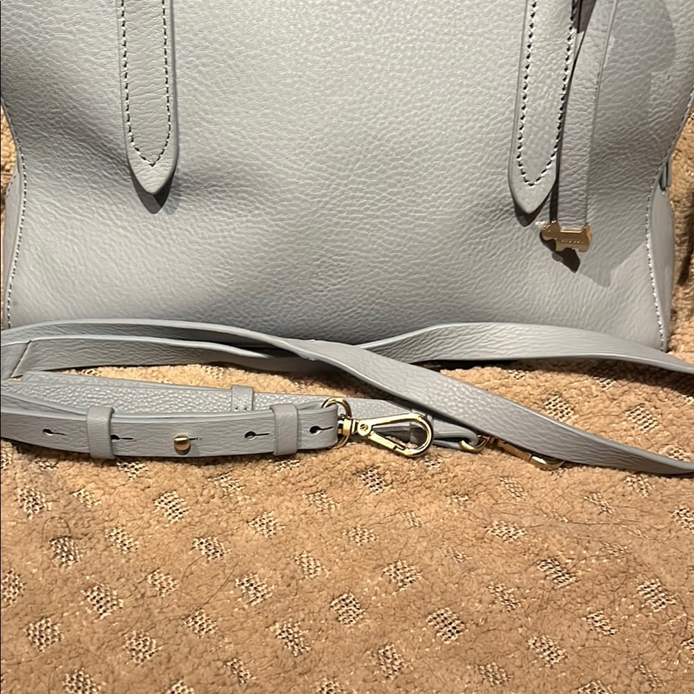 Radley London Blue Leather Tote Bag - Picture 2 of 8